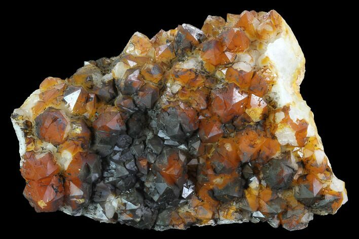 Quartz Cluster with Iron/Manganese Oxide - Diamond Hill, SC #90974